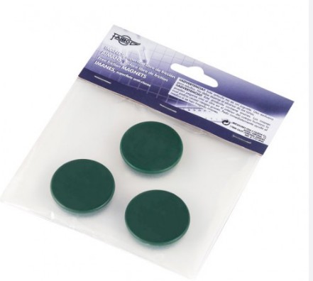 [700237] IMANES MULTIUSO REDONDOS 30MM AZUL FAIBO BLÍSTER 3 UD