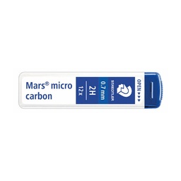 Minas Mars Micro Grafito 0,7mm 2h Tubo 12 Uds Staedtler
