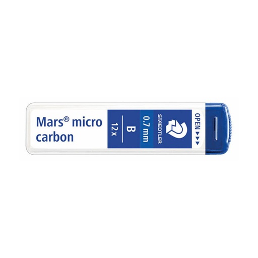 [119708] MINAS MARS MICRO GRAFITO 0,7MM  B TUBO 12 UDS STAEDTLER