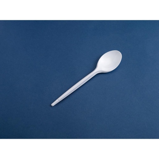 [749411] CUCHARA BLANCA 16,5CM /100 UDS