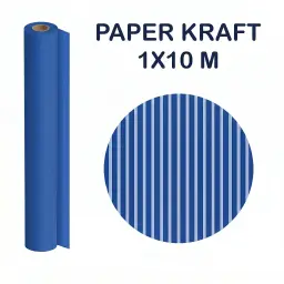 PAPEL KRAFT AZUL ROLLO 1x10M 65G