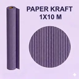PAPEL KRAFT VIOLETA ROLLO 1x10M 65G