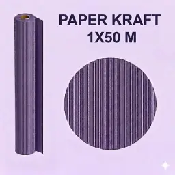 PAPEL KRAFT VIOLETA ROLLO 1x50M 65G