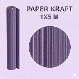 PAPEL KRAFT VIOLETA ROLLO 1x5M 65G