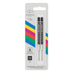 Recambio Bolígrafo Eco Negro Medio Pack 2 Unidades