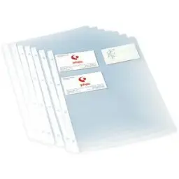 Recambios Exacard 60 Fundas Movibles Para Tarjetas De Visita 19 X 12,5 Cm