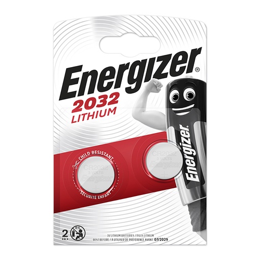 [221463] PILAS ENERGIZER LITIO CR2032 BLISTER 2 UDS