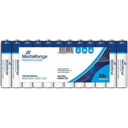 Pilas Mediarange Aaa Lr03 Alcalinas 1.5v 24 Unidades