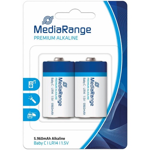 [220751] PILAS MEDIARANGE C LR14 ALCALINAS 1.5V 2 UNIDADES