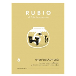 Cuaderno Rubio 6 Operaciones