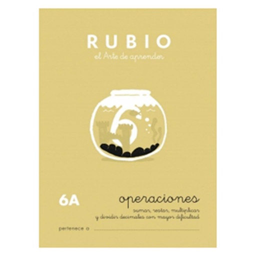 [630302] CUADERNO RUBIO 6A OPERACIONES 