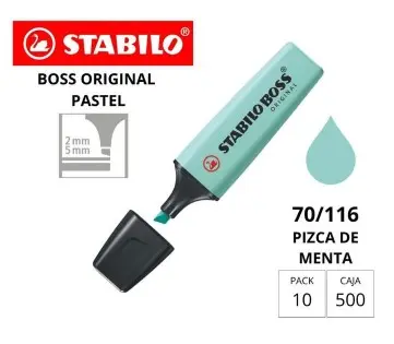 [118768] MARCADOR FLUORESCENTE STABILO BOSS 70–PIZCA DE MENTA