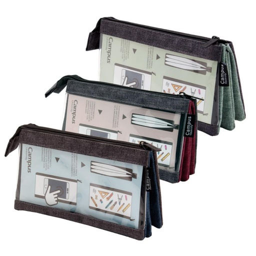 [685464] PORTATODO CAMPUS VENTANA 1 CREMALLERA