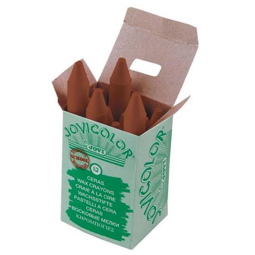 [649416] CERAS JOVICOLOR MARRON CLARO ESTUCHE 12 UDS
