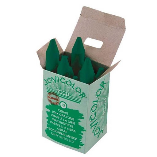 [649425] CERAS JOVICOLOR VERDE OSCURO ESTUCHE 12 UDS