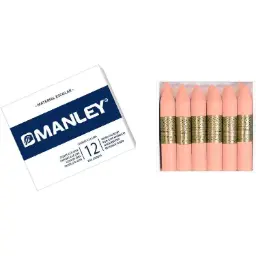 Ceras Manley Nº33 Salmon Claro Estuche 12 Unicolor