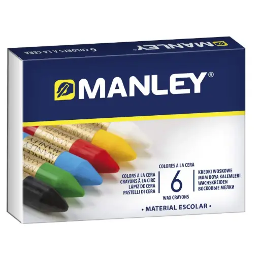 [630365] CERAS MANLEY ESTUCHE 6 COLORES SURTIDOS 