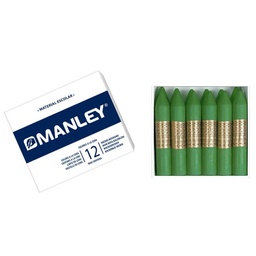 Ceras Manley Nº25 Verde Primavera Estuche 12 Unicolor