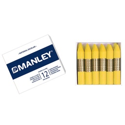 Ceras Manley Nº4 Amarillo Claro Estuche 12 Unicolor