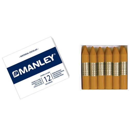 [630856] CERAS MANLEY Nº64 OCRE ESTUCHE 12 UNICOLOR