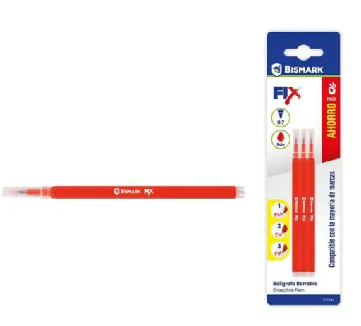 [081525] RECAMBIO BOLIGRAFO BORRABLE ROJO 