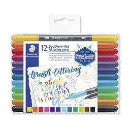 Rotulador Staedtler 3004 Doble Punta 12 Colores