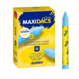 Ceras Maxidacs Azul Claro 12uds
