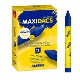 Ceras Maxidacs Azul Oscuro 12uds