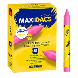 Ceras Maxidacs Rosa 12uds