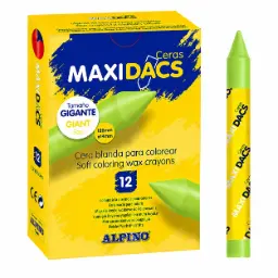 Ceras Maxidacs Verde Claro 12uds