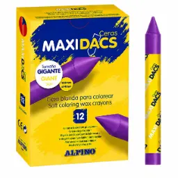 Ceras Maxidacs Violeta 12uds