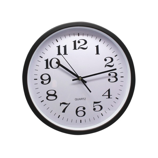 [825401] RELOJ DE PARED 35CM NEGRO