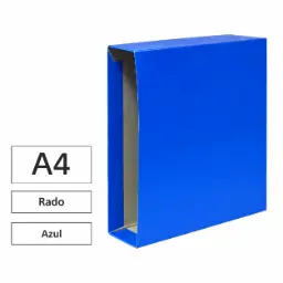 Caja Para Archivador A4 Azul Tipo Rado Raylu