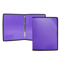 Carpeta Office Club A4 Pp 4 Anillas 16mm Violeta
