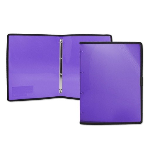 [181073] CARPETA OFFICE CLUB A4 PP 4 ANILLAS 16MM VIOLETA