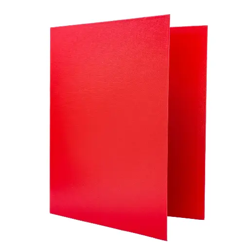 [180765] CARPETA RAYLU PAPER FOLIO 2 ANILLAS 25 MM ROJO CARTÓN FORRADO PP 