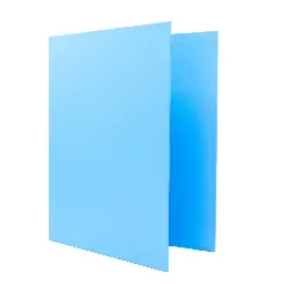 Carpeta Raylu Paper Folio 2 Anillas 40mm Azul Claro Cartón Forrado Pp
