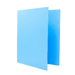 Carpeta Raylu Paper Folio 4 Anillas 25mm Azul Pastel Cartón Forrado Pp