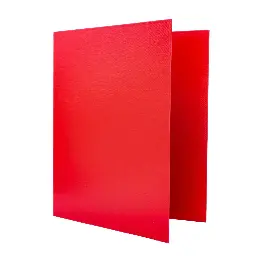 Carpeta Raylu Paper Folio 4 Anillas 25mm Rojo Cartón Forrado Pp
