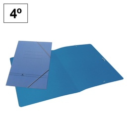 Carpeta Karman Clásica A5 Con Gomas Azul Sin Solapas