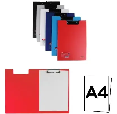 [180738] CARPETA CON PINZA PVC A4+ SURTIDAS