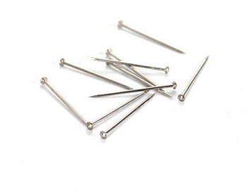 [650260] ALFILERES PLATEADOS 18X0,65MM CAJA 250 UNIDADES