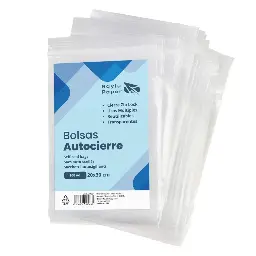 Bolsas Autocierre Raylu 20 × 30 Cm Transparentes Pack 100 Uds