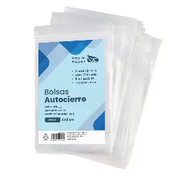 Bolsas Autocierre Raylu 6 × 8 Cm Transparentes Pack 100 Uds