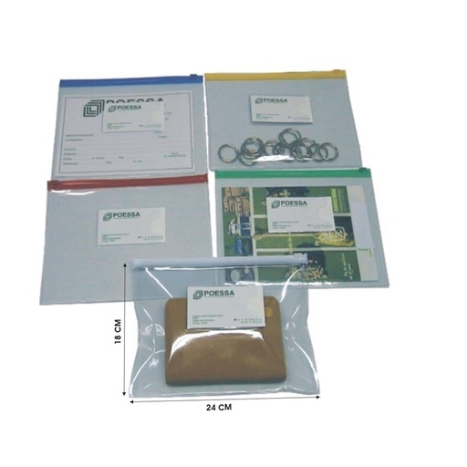 [180641] SOBRE PORTADOCUMENTOS PP A5 240×180MM CREMALLERA ZIP 