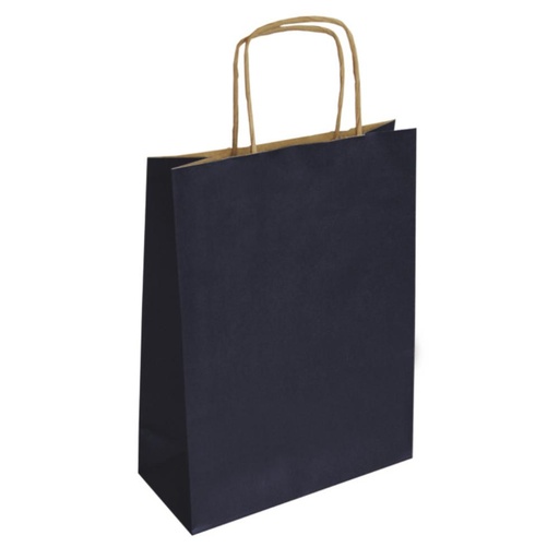 [029085] BOLSA DE PAPEL KRAFT AZUL MARINO 32 × 14 × 40 CM