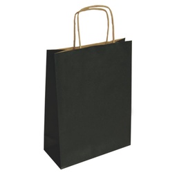 Bolsa De Papel Kraft Negro 32 × 14 × 40 Cm
