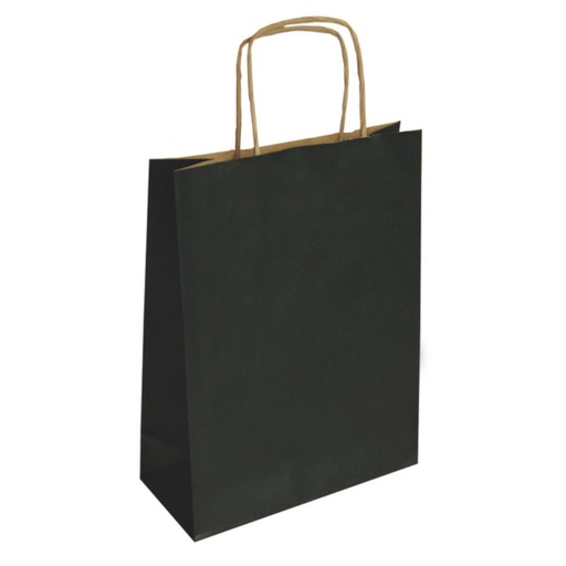 [029088] BOLSA DE PAPEL KRAFT NEGRO 32 × 14 × 40 CM
