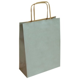 Bolsa De Papel Kraft Plata 25 × 10 × 32 Cm