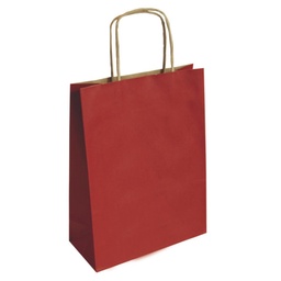 Bolsa De Papel Kraft Rojo 27 × 12 × 37 Cm